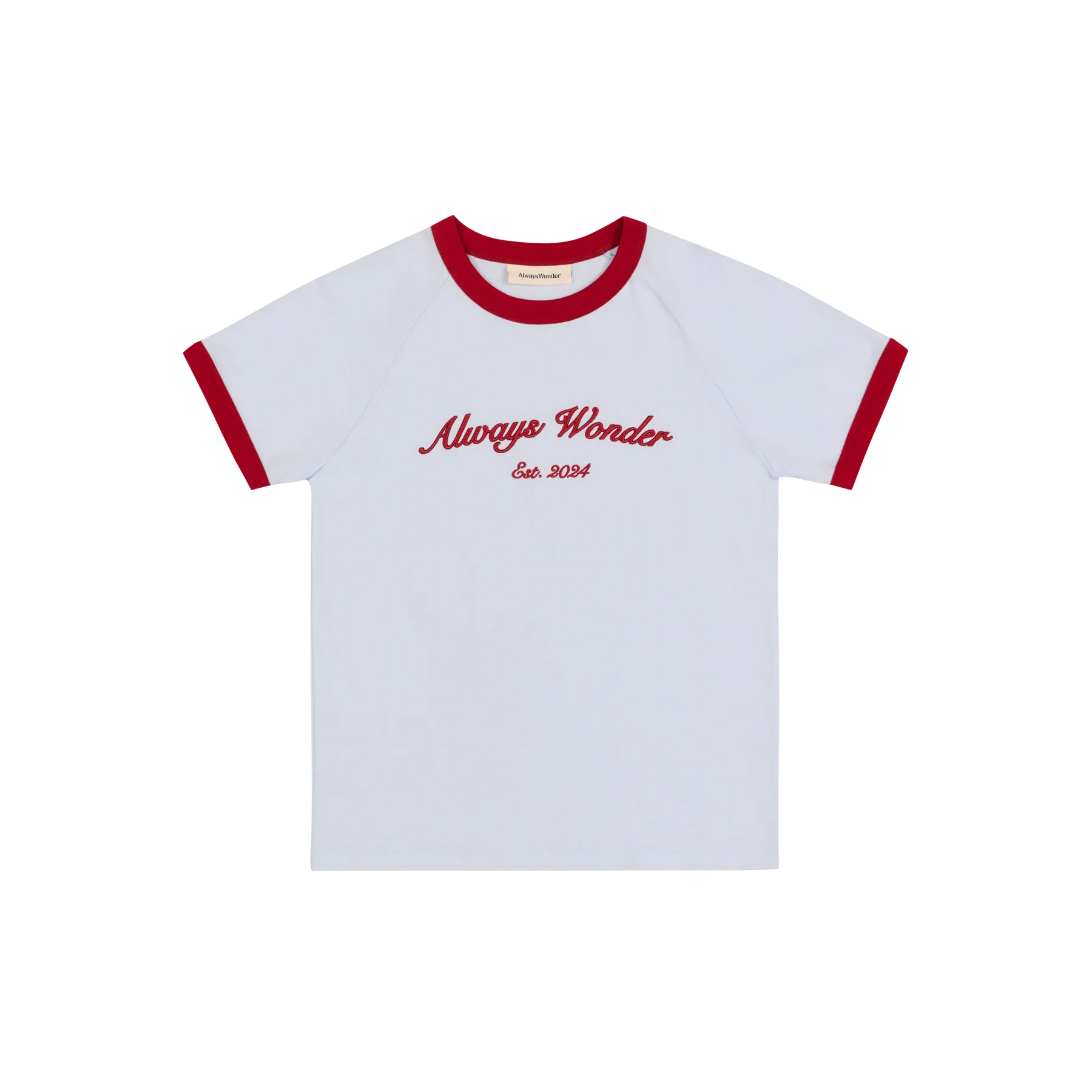 Always Familiar Ringer Tee | Clear Sky